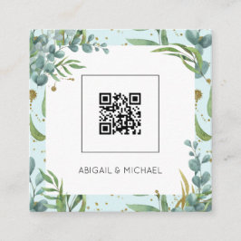 Presupuesto Eucalyptus Código QR Invitación a Boda