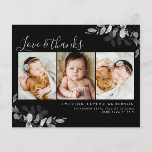 Presupuesto Eucalyptus Photo Baby Tarjeta de agrad