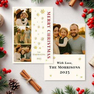 Presupuesto Feliz Navidad Foto Familia Copo de Nie