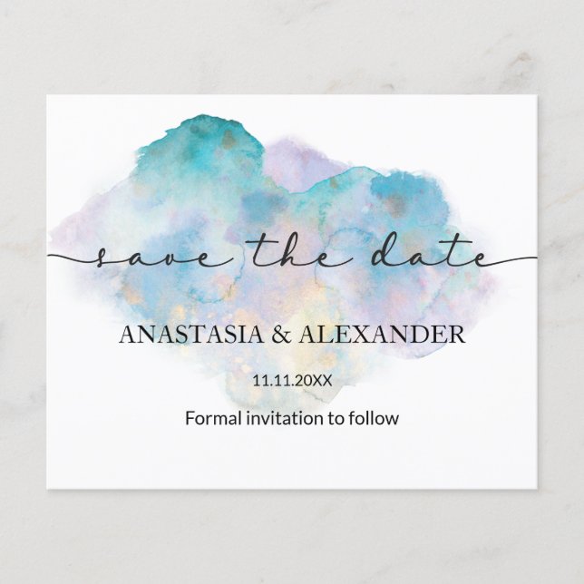 PRESUPUESTO/folleto. Reserva la fecha. Flyer (Frente)