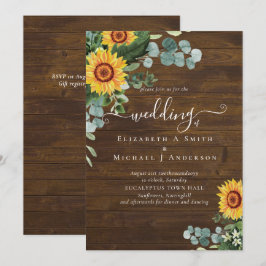 PRESUPUESTO Girasoles rusos Eucalyptus deja Boda