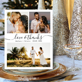 Presupuesto Gracias 3 Foto Boda Tarjeta de agradec
