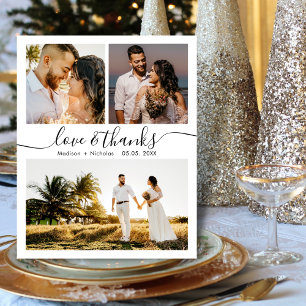 Presupuesto Gracias 3 Foto Boda Tarjeta de agradec