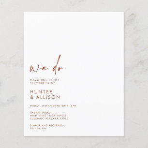 PRESUPUESTO Hacemos Volante de Invitación de Boda