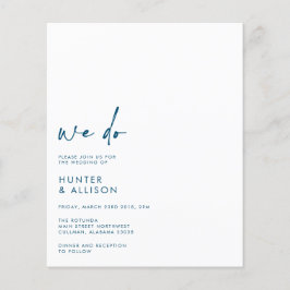 PRESUPUESTO Hacemos Volante de Invitación de Boda