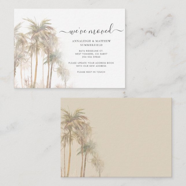 Presupuesto Hemos movido la Invitación de los palm (Anverso / Reverso)