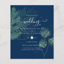 PRESUPUESTO Hojas de palma de isla tropical Bodas