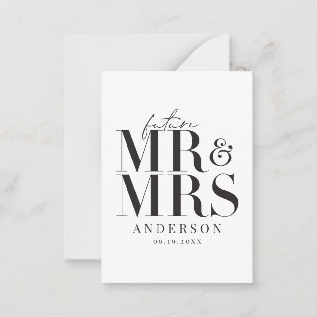 presupuesto Invitación a la boda moderna en tipogr (Anverso)