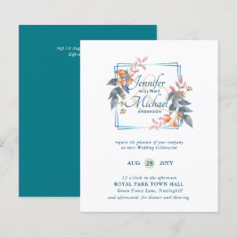 PRESUPUESTO Jardín de hojas de la boda de otoño in