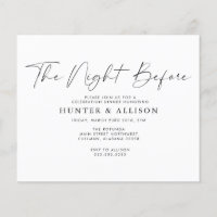 Presupuesto La Noche Antes | Folleto de Invitación