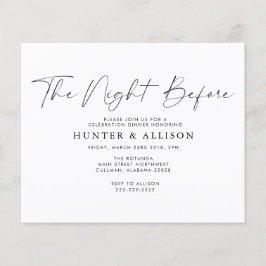 Presupuesto La Noche Antes | Folleto de Invitación