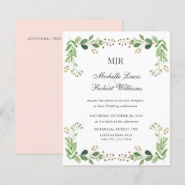 PRESUPUESTO Las hojas verdes de la boda de primave