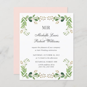 PRESUPUESTO Las hojas verdes de la boda de primave