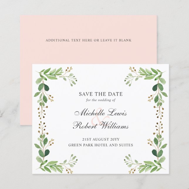 PRESUPUESTO Las hojas verdes la boda de verano AHO (Anverso / Reverso)