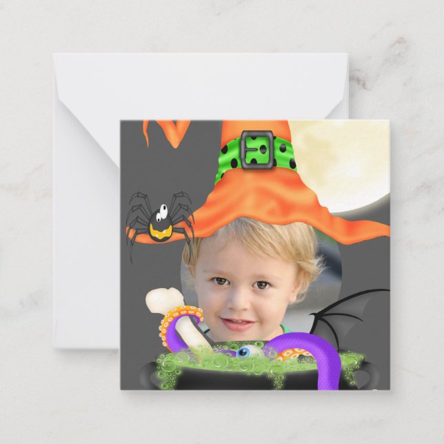 Presupuesto MINI Plantilla de Bruja de Halloween  (Anverso)
