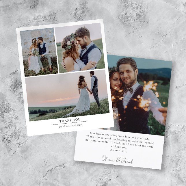 Presupuesto Minimalista 4 Tarjeta de agradecimient (Subido por el creador)