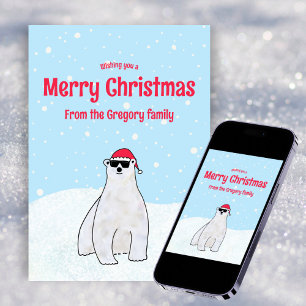 Presupuesto Personalizado Feliz Navidad Oso Polar 