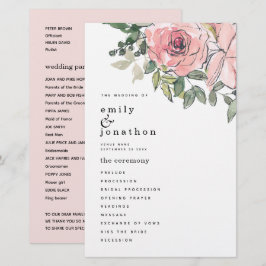 PRESUPUESTO Programa Rubor Pink Florals Wedding