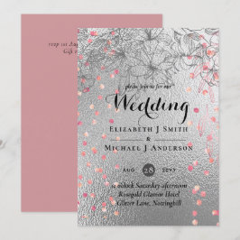 PRESUPUESTO Purpurina metálico BODA de Rosegold Pl