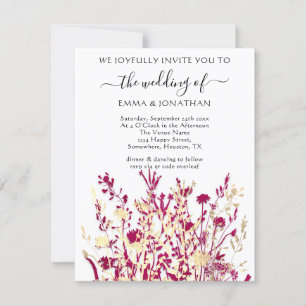 Presupuesto QR CÓDIGO Floral Meadow White Marsala