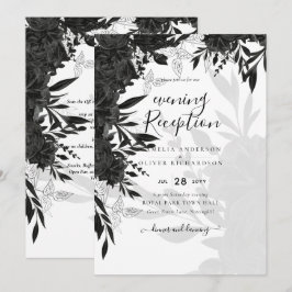 PRESUPUESTO Rosas negros Elegante invitación a la 