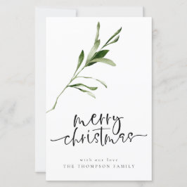 Presupuesto simple deja la tarjeta navideña de mer