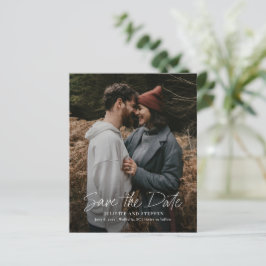 Presupuesto Simple Tarjeta de Boda Foto Guarde la 