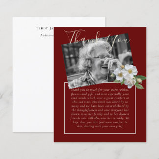 PRESUPUESTO Tarjeta de agradecimiento Funeral Recu