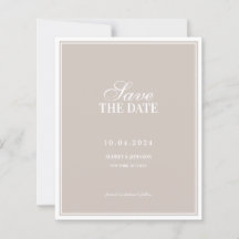 PRESUPUESTO Tarjeta de Save the Date de boda con b