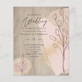 PRESUPUESTO Tierra Natural Rústica Hojas de bosque