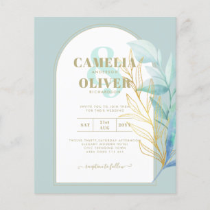 PRESUPUESTO Todo en uno Bodas de salvia con hoja d