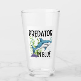 pretador en azul , tiburón, estilo personalizado