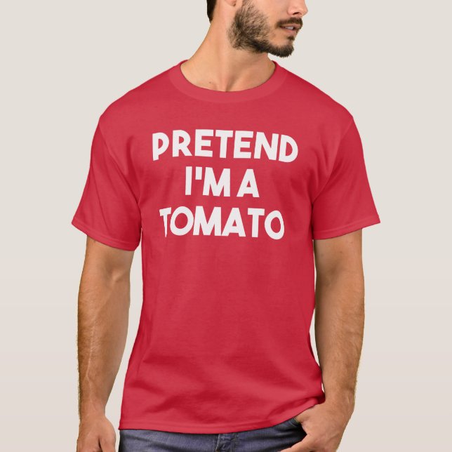 Pretende que soy una camiseta de Halloween con tra (Anverso)