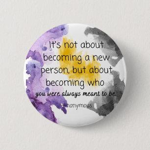 Pretende Ser Un Botón De Color De Orgullo No Binar