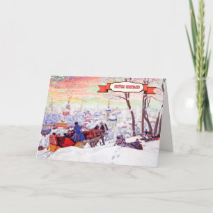 Prettige Kerstdagen. Tarjetas de navidad en holand