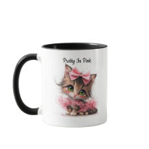 Pretty In Pink. – Taza de Gatito