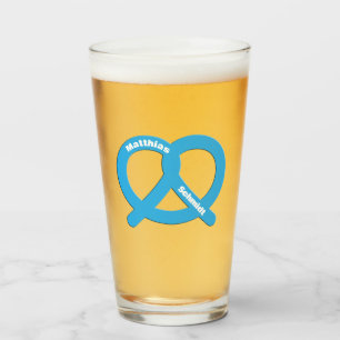 Pretzel Azul y Blanco Divertido Brezel Oktoberfest