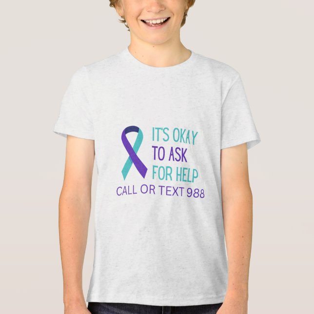 Prevención del suicidio 988 Camisa Hotline 988 Sui (Anverso)