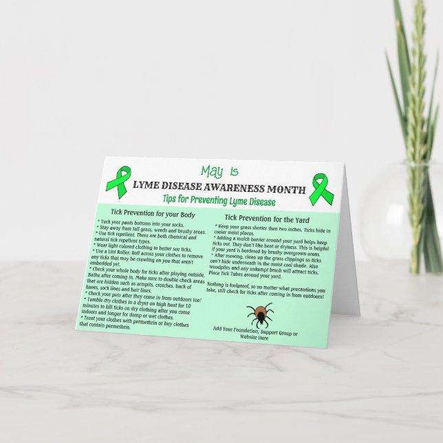 Prevención Educativa de la Enfermedad de Lyme (Anverso)