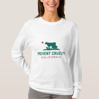 Prevenga la camiseta larga de las mujeres de CA de