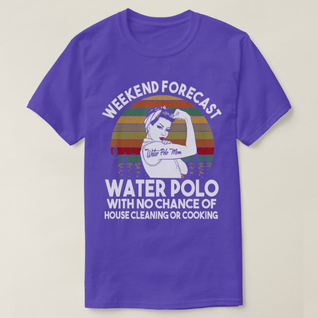 Previsión de fin de semana de Water Polo Mom (Diseño del anverso)