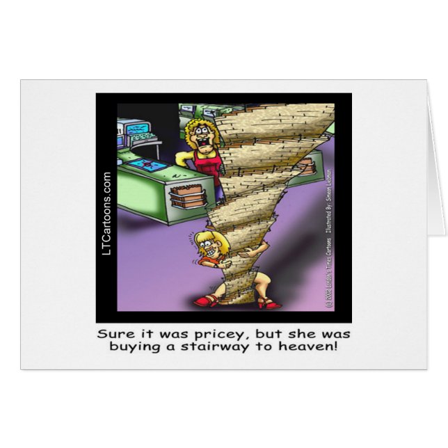 Pricey Heavenly Stairway Funny (Anverso (Horizontal))