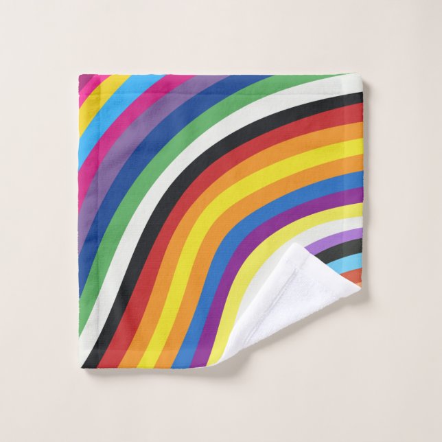 Pride Flag Colorful Stripes Pattern (Toallita)