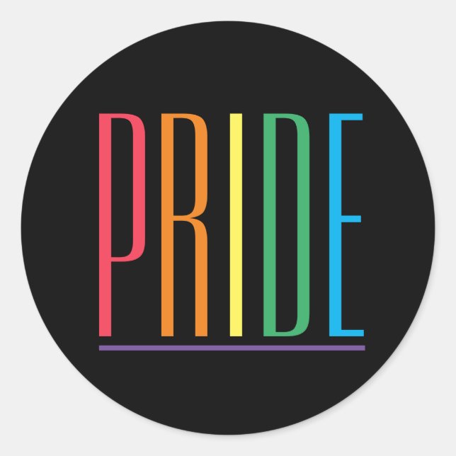 PRIDE Ii Grandes Pegatinas Redondos (Anverso)