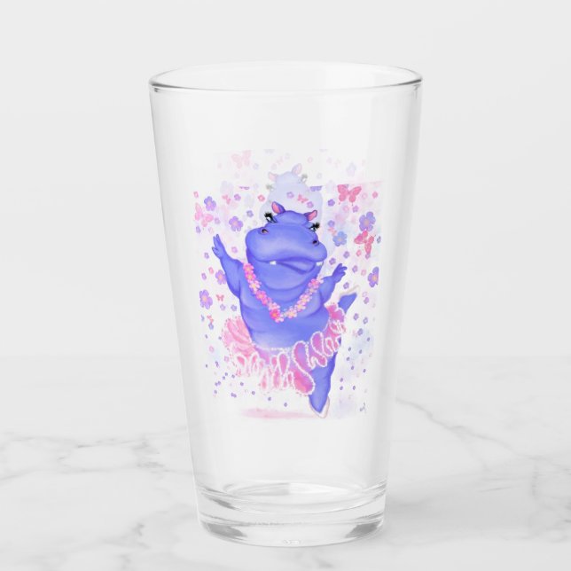 Prima Ballerina Hippo Glass Happy Dancer (Anverso)