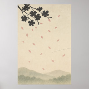 Primavera 3, Petals en el viento, impresión estaci