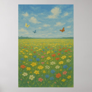 Primavera 5 El prado despierta, impresión estacion