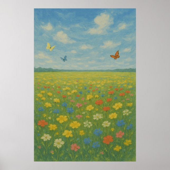 Primavera 5 El prado despierta, impresión estacion (Frente)