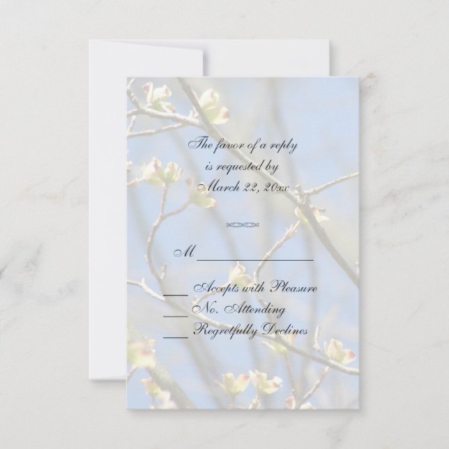 Primavera Blossoms RSVP (Anverso)