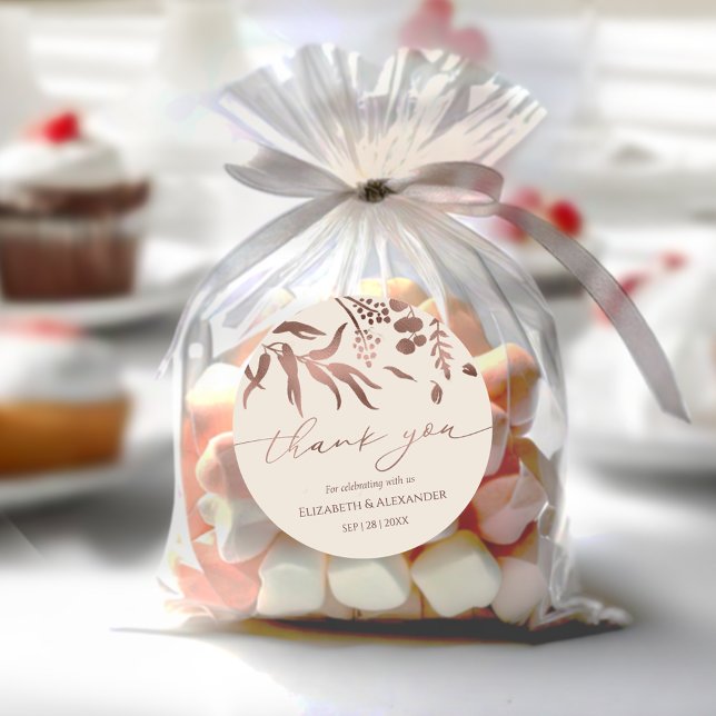 Primavera Boda gracias Pegatina Rosa Relieve metal (Subido por el creador)